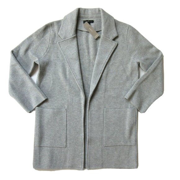 NWT J.Crew 365 Sophie in Heather Gray Open-Front Sweater Blazer Cardigan XXL - Picture 1 of 5
